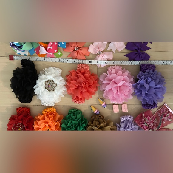 33 Pieces-Kids Hair Bow & Headband Collection NWOT - Picture 2 of 15